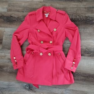 Caché Pink Spring Trench Coat